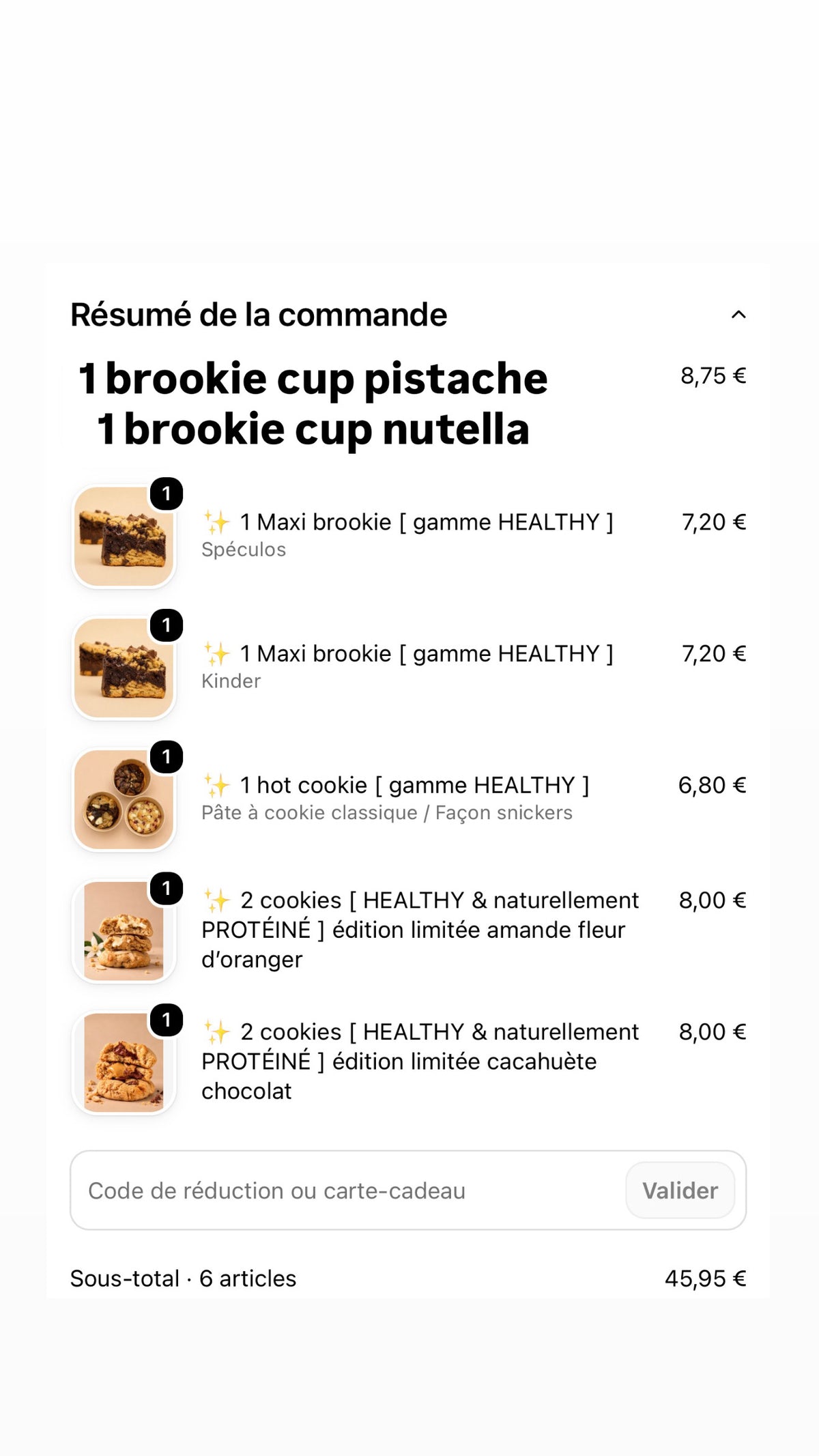 Commande Anaïs à rajouter