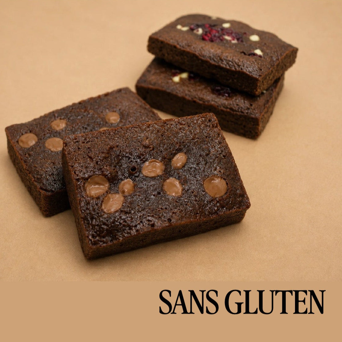 [SANS GLUTEN] 2 brownies chocolat