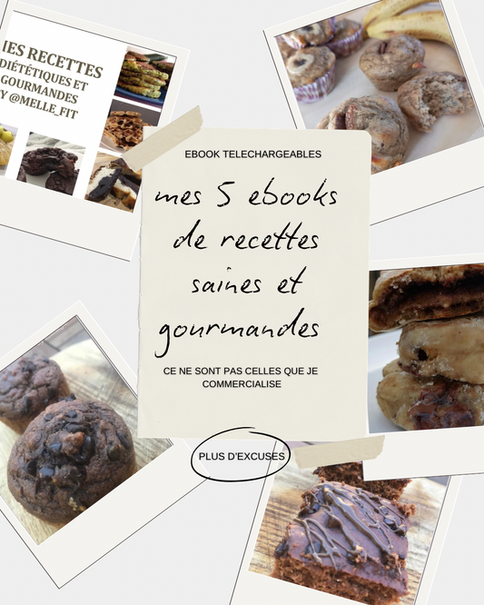 📣 mes 5 Ebooks de recettes diététiques et gourmandes 📕