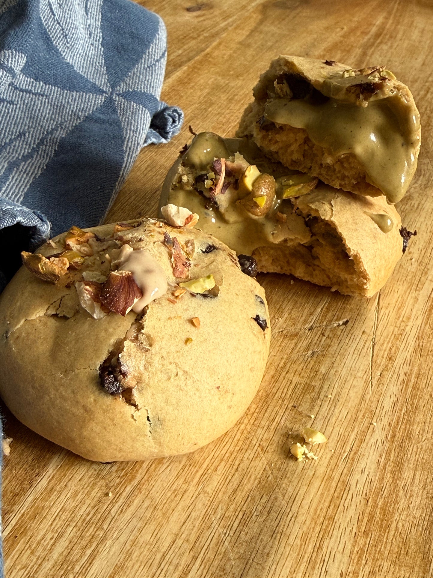 ✨ édition flash ✨ 2 cookies healthy ou 1 hot cookie ( pistache et pistache / noisette )