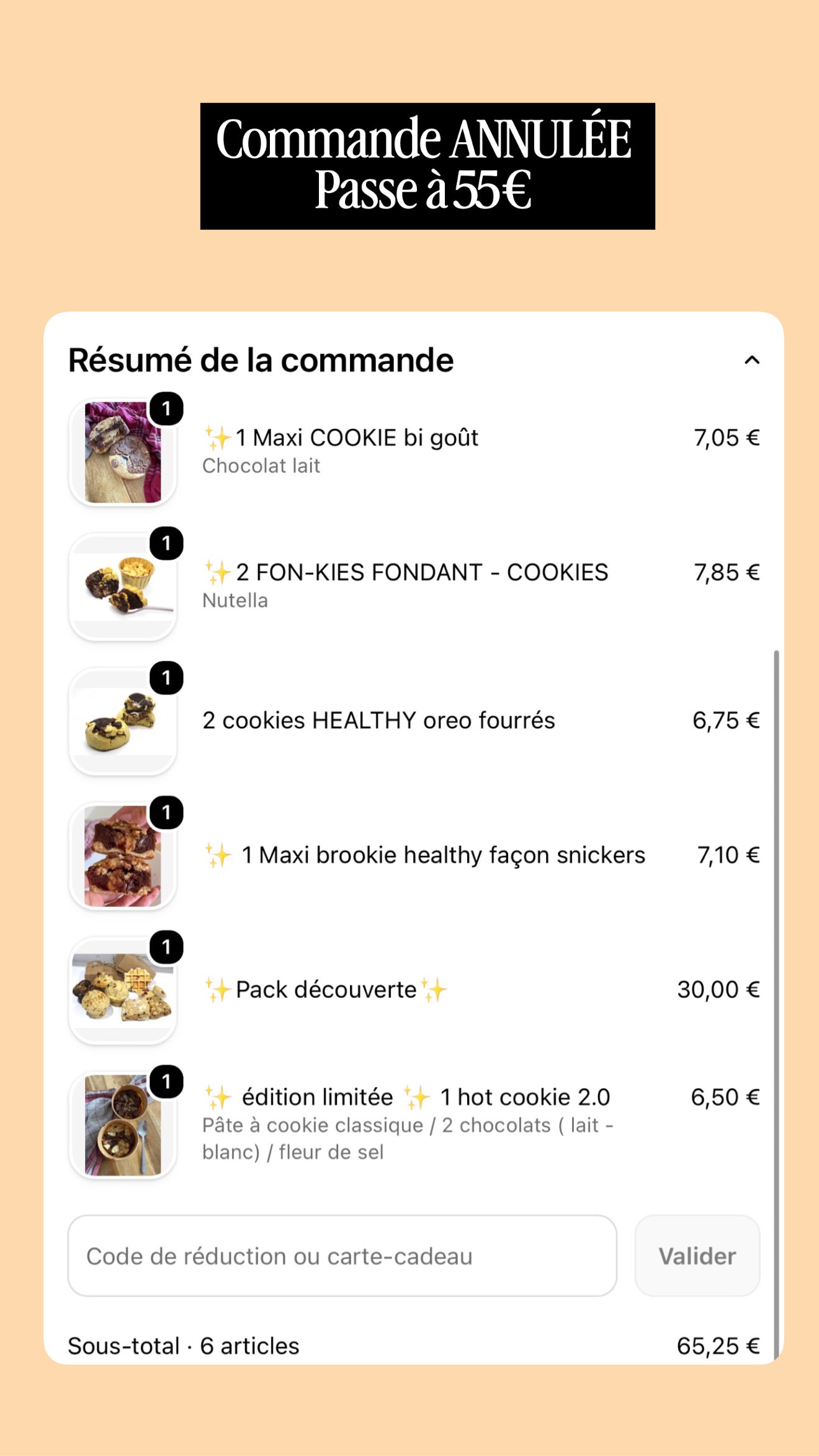 ✨ 📣 Commande annulée ⚠️ passe à 55€ seulement !